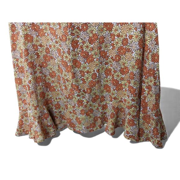 Faithfull the Brand Floral Mini Dress Puff Sleeve Boho Cottagecore M - Picture 10 of 14